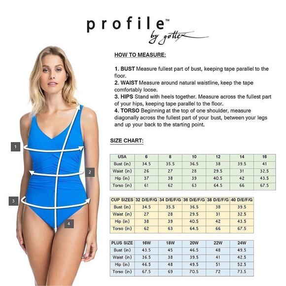 New! PROFILE BY GOTTEX Snake Charm Tummy Control Halter Swim Tankini Top - Picture 5 of 5